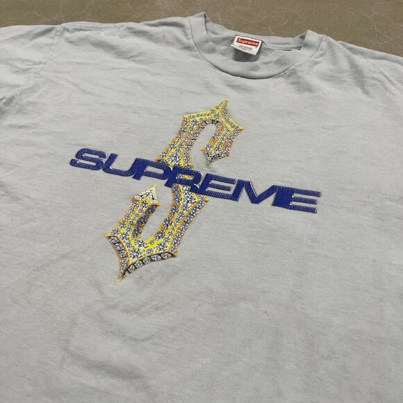 Supreme Diamond Tee Pale Blue XL FW21T40 Authentic NWT Streetwear Grail - Picture 1 of 4